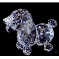 Optic Crystal Dog Figurine w/ Short Tail